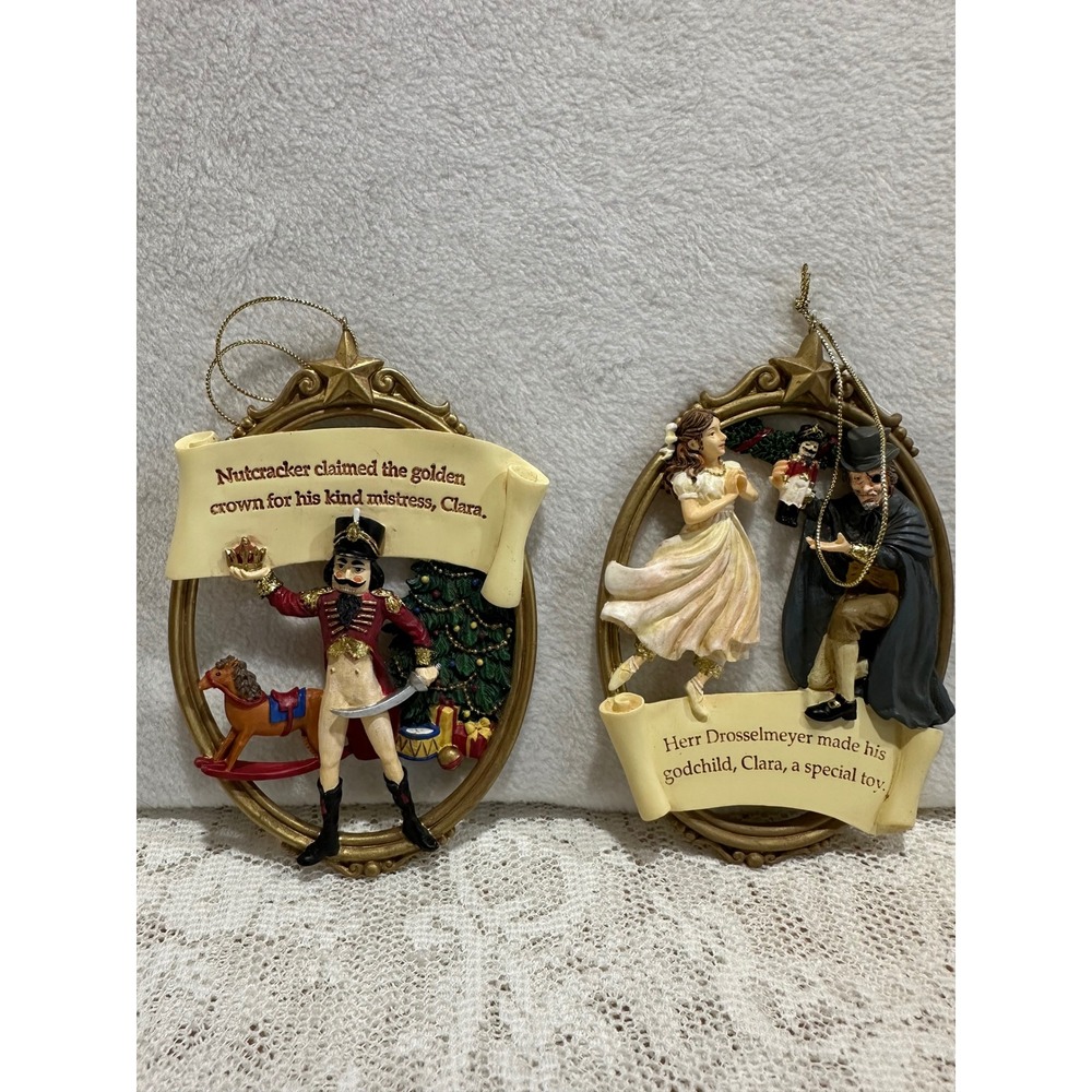 Nutcracker Christmas Ornaments Set Clara Drosselmeyer Mouse King Ballet Dancers